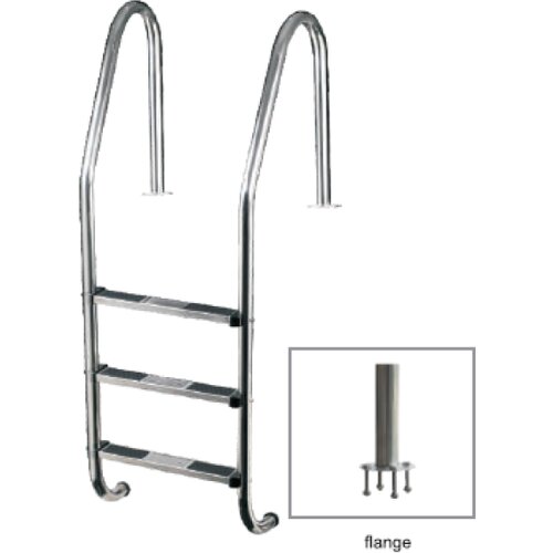 F-F Merdevine Standard 4 stepenika AISI 304 gum step Flanša - EKO Cene