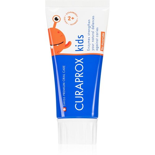 Curaprox Kids 2+ zubna pasta za djecu Strawberry Fluoride free 60 ml Cene