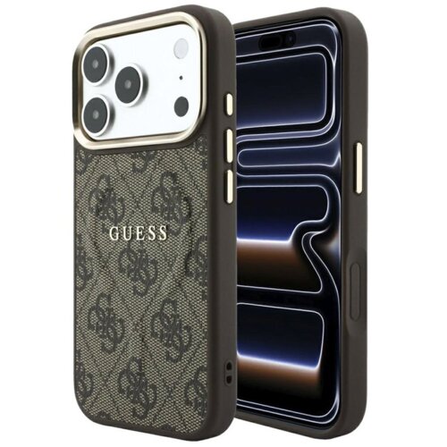 SAS CG MOBILE Maska Guess 4G Embossed Classic MagSafe za Samsung iPhone 17 Pro Max/ 18 Pro Max braon Cene