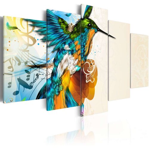  Slika - Bird's music - 5 pieces 100x50 Cijene