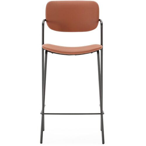 Marckeric Opečnato oranžni barski stoli v kompletu 2 ks (vi&amp;scaron;ina sedeža 68 cm) Maika &amp;ndash; Slike