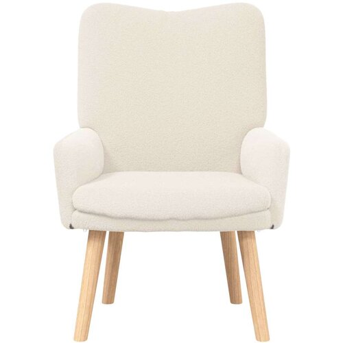  Fotelja Krema 63 x 67 x 94 cm Vuna i Plywood Slike