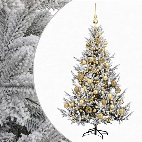  Umjetno božićno drvce s kuglicom 120 cm 150 LED lampica Slike
