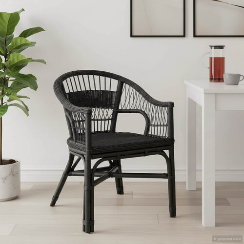  Stolica koja se može slagati Crna 60 x 60 x 81 cm Ratan Cene