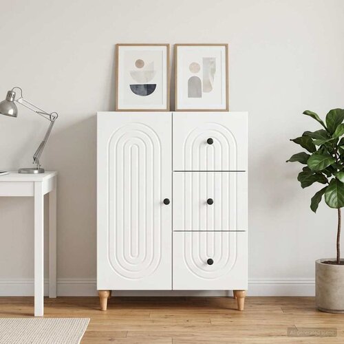  Kreveta s ladicama Bijela visokog sjaja 66 x 34,5 x 90 cm Cijene