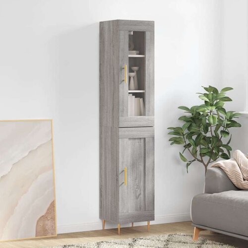  Visoka komoda siva sonome 34 5x34x180 cm od konstruiranog drva Cijene