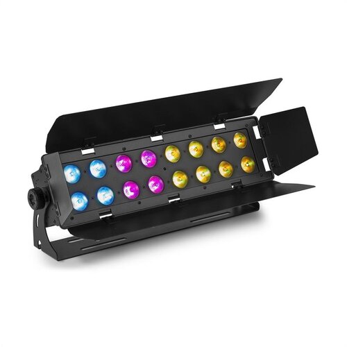 Beamz WH192, wall wash svetlobni efekt, 100 W, 16 x 12 W 6 v 1 LED diode, RGBWA-UV, IR daljinski upravljalnik, črn Cene