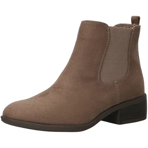 Dorothy Perkins Chelsea čizme 'Monaco' taupe siva