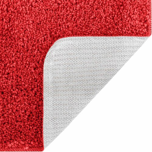 Set prostirki za kupatilo s protukliznom podlogom 2 pcs Crvena Slike