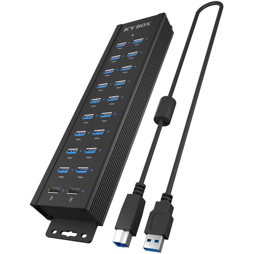 Icybox IB-HUB1720-U3 18+2 Port USB Hub, 96W Netzteil Cijene