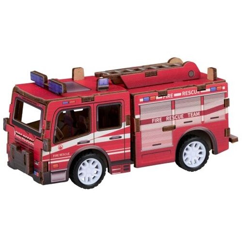 Eddy Toys Drvena 3D slagalica Vatrogasno Vozilo Slike