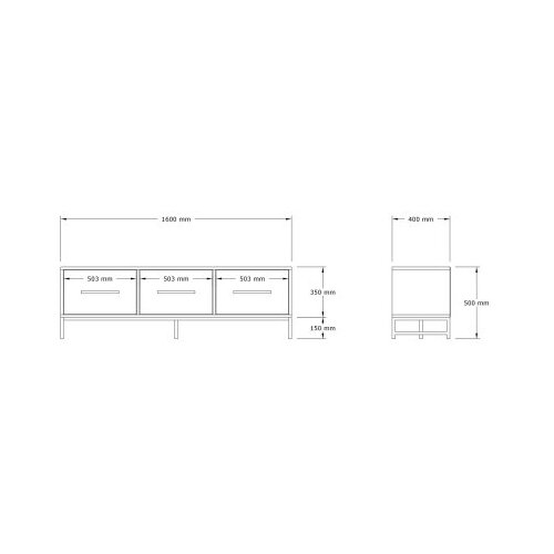 HANNAH HOME TV komoda Melody Walnut Slike