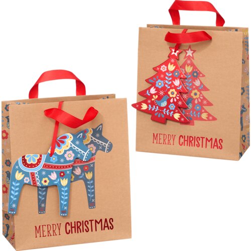 Profissimo Ukrasna kesa za poklone - praznični motivi, midi, visoka, više vrsta 1 kom Cene