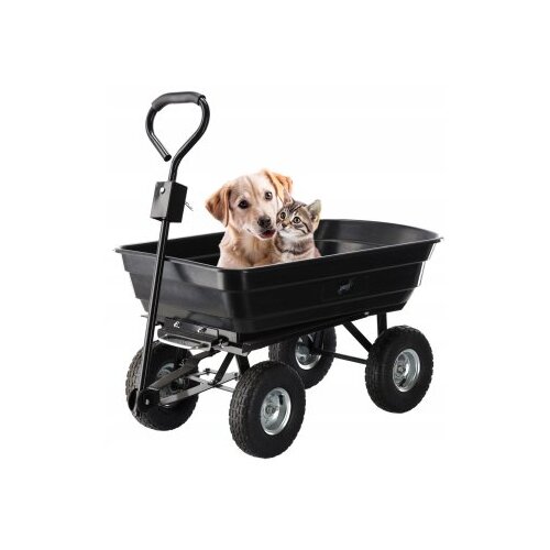 Chomik ba&amp;scaron;tenska/transportna kolica garden line, 300 kg, 75 l black Slike