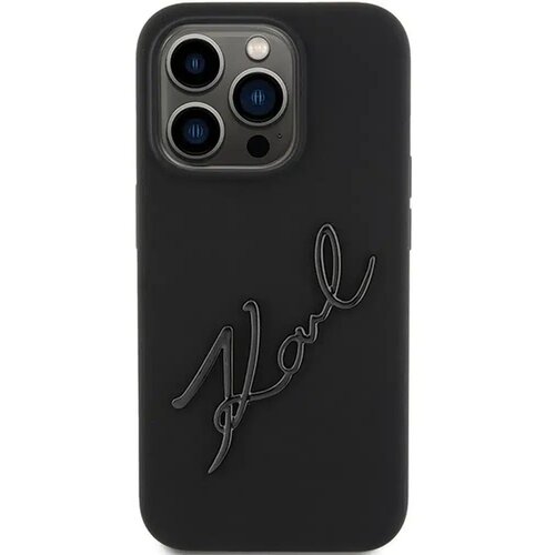  Originalni ovitek KARL LAGERFELD Hardcase za iPhone 15 Pro Max (silikonski Karl Script Logo / črna) Slike