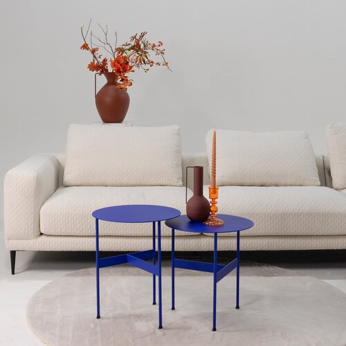 Spinder Design Metalni okrugao pomoćni stol 40x40 cm Mira &amp;ndash; Slike