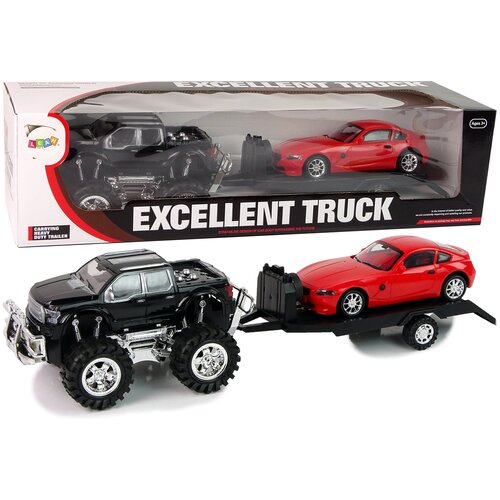  Komplet vozila Crni Monster Truck + Bijeli BMW - 58 cm Cene