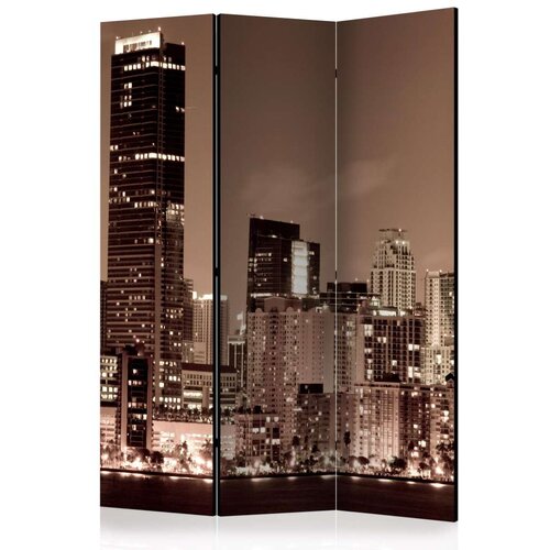  Paravan u 3 dijela - Night life in Miami [Room Dividers] 135x172 Slike