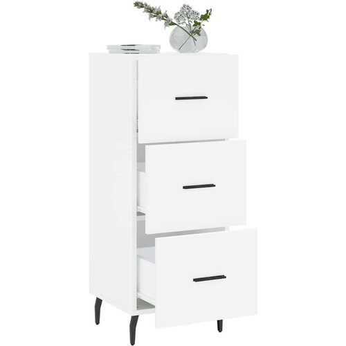 vidaXL Komoda bijela 34 5 x 34 x 90 cm od konstruiranog drva Cene