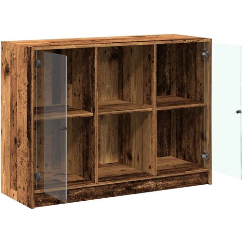 VidaXL Komoda boja starog drva 102x37x75,5 cm od konstruiranog drva Slike