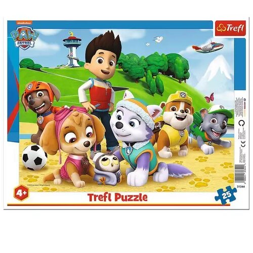 Trefl Paw Patrol puzzle set sa okvirom od 25 kom - Cene
