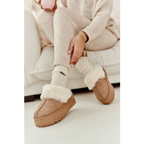 Kesi Khaki Starlyn women's snow boots with thick soles Cene