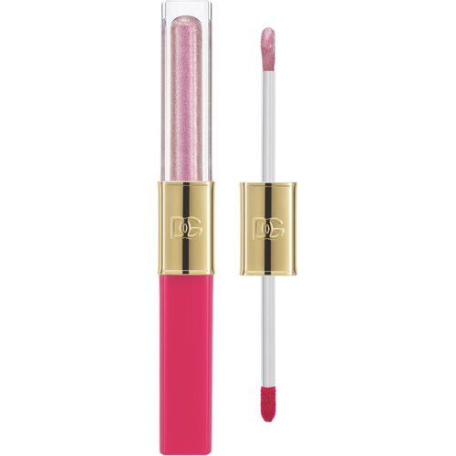 Dolce &amp;amp; Gabbana Make It Double! Lip Tint &amp;amp; Gloss Duo Dolgoobstojna &amp;scaron;minka in sijaj za ustnice 2 v 1 odtenek 02 Strawberry Slushie - Pink &amp;amp; Pink Shimmer Slike