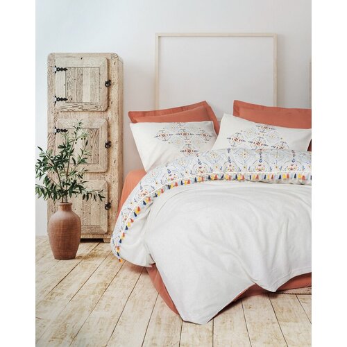 Lessentiel Maison set posteljine Milis, 200x220 cm, terakota Slike