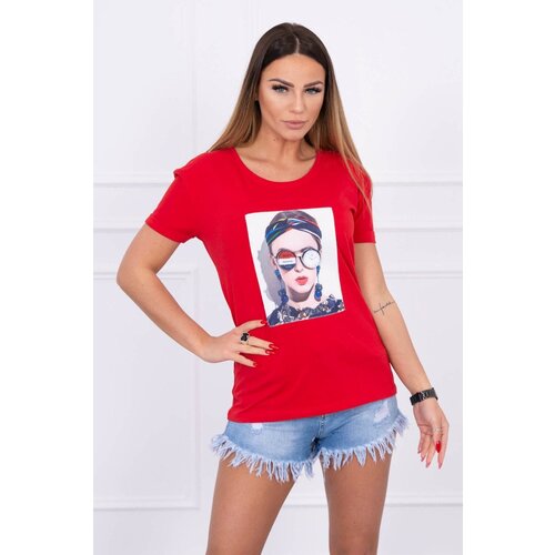 Kesi Women&amp;#039;s graphic blouse red Slike