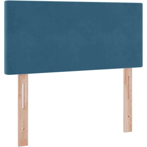  Krevet s prostorom za pohranu s LED-om Tamno plava 90 x 200 cm Slike