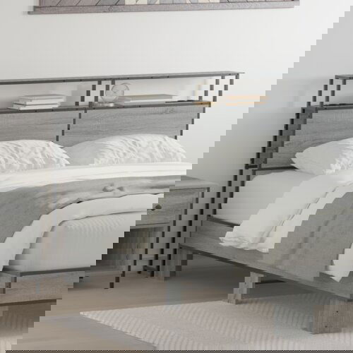  Skladi&amp;scaron;no uzglavlje Sivi hrast sonoma 120 cm Konstruirano drvo Slike