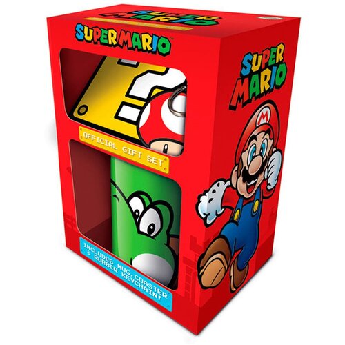 Super Mario Nintendo mug keychain gift set Cene