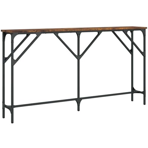  Konzolni stol boja hrasta 140x23x75 cm od konstruiranog drva Slike