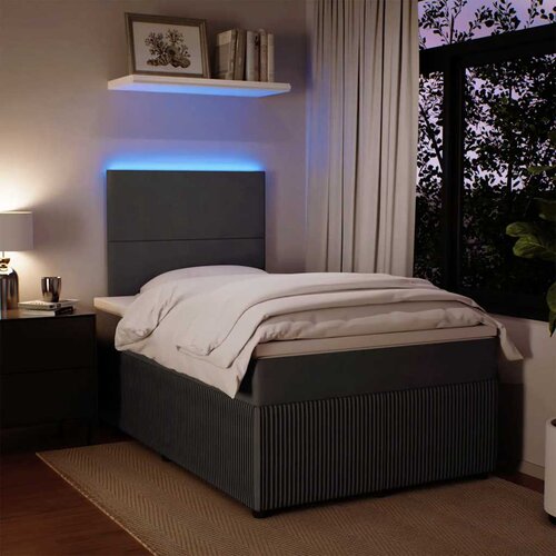  box spring s madracem tamnosivi 120 x 190 cm bar&amp;scaron;un Slike