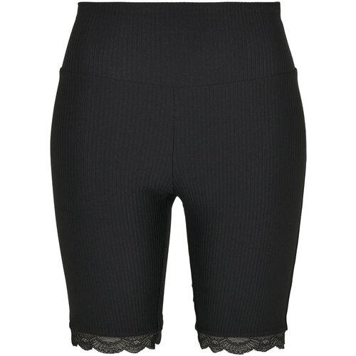 UC Ladies Women&amp;#039;s high-waisted cycling shorts with lace trim black Slike