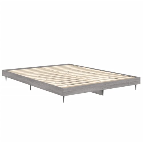  Okvir za krevet boja hrasta 140x190 cm od konstruiranog drva Slike