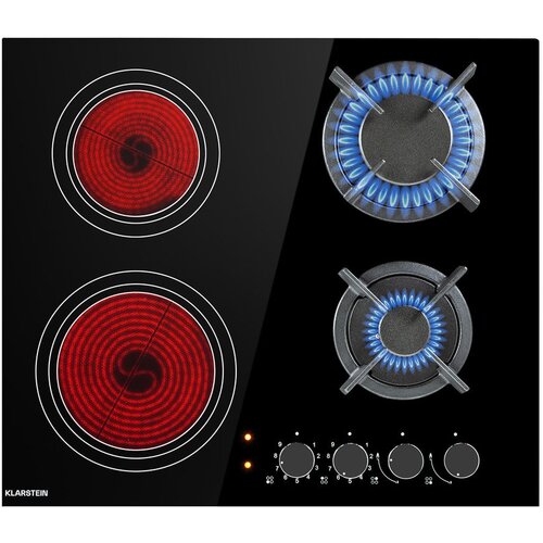 Klarstein MultiChef 4 kombinirana plinska ploča, Crna Cene