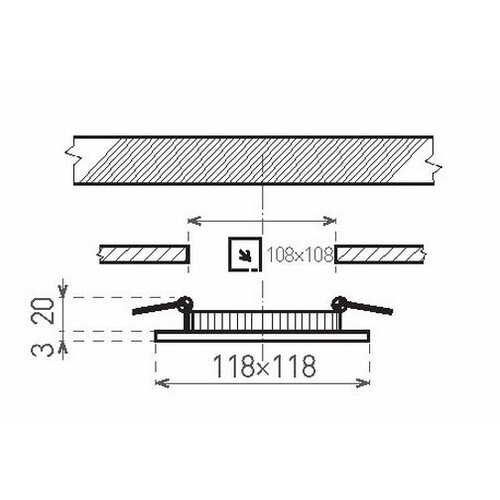  LED kupatilsko ugradno svetlo VEGA LED/6W/230V 2800K 11,8 cm IP44 Slike
