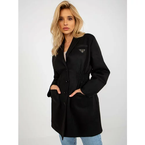 Fashion Hunters Black jacket jacket with pockets
