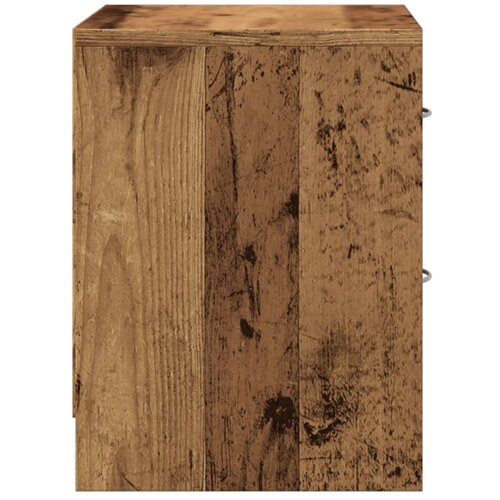  Noćni ormarići 2 kom boja drva 40x30x40 cm konstruirano drvo Slike