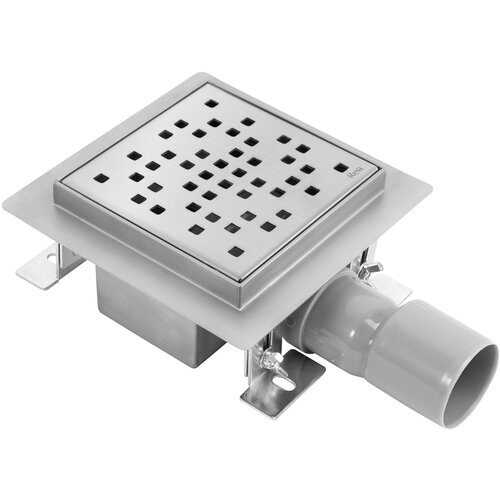 undefined kanalica REA DOTS 120x120 Nickel Brush Cene