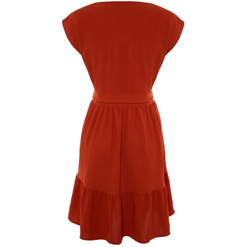Trendyol Ženska haljina Basic brown | tamnocrvena | pink Cene