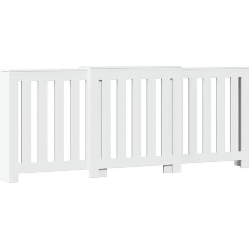 VidaXL Pokrov za radijator bijeli 205x21,5x83,5 cm konstruirano drvo Slike