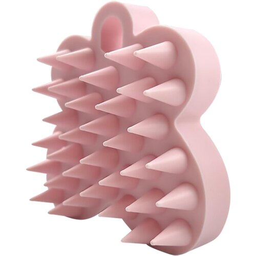 Generic Ščetka za šampon za masažo lasišča, silikonska krtača za lasišče Masažna krtačka za čiščenje glave za odstranjevanje prhljaja, (21077342) Cene