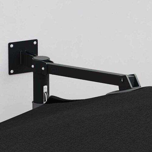  Vrtni suncobran Crna 248 x 248 x 148 cm Poliester i čelik Slike