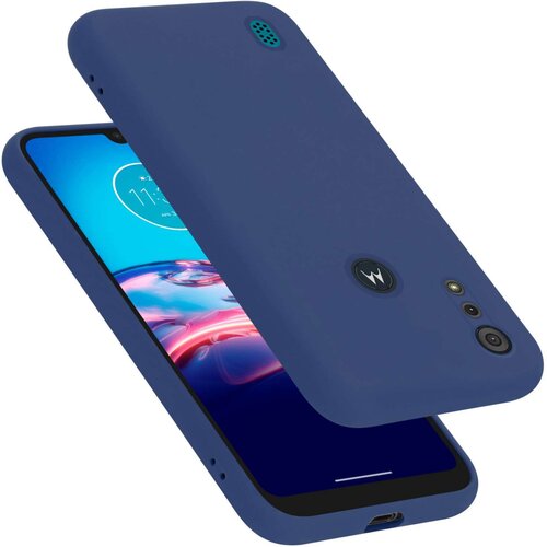 Cadorabo Ohišje je združljivo z Motorola MOTO E6s 2020 in tekoča modra - Zaščitni ovitek iz prožnega silikona TPU, (20860353) Cene