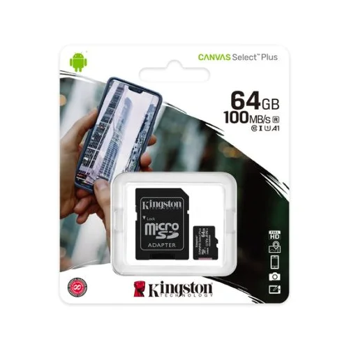 Kingston MicroSD 64GB Class 10Canvas Select...