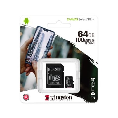Kingston MicroSD 64GB Class 10Canvas Select... Slike