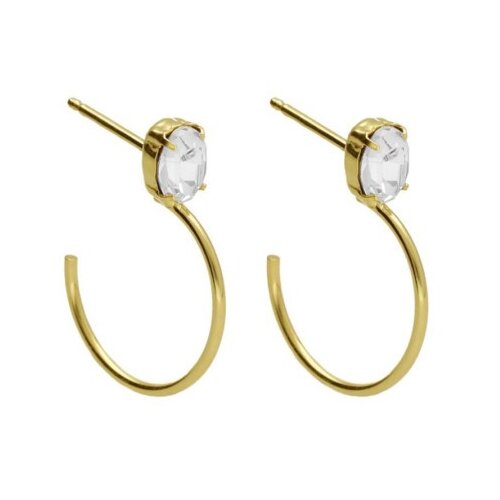 Victoria Cruz genoveva crystal gold mindjuše sa swarovski kristalom ( a4572-07dt ) Cene