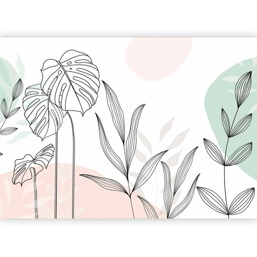  Foto tapeta - Leaves in Pastels 400x280 Slike